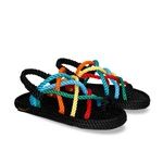 Bohonomad Cape Point Rope Sandal – Black/Multi