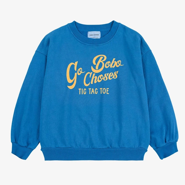 BOBO CHOSES Go Bobo sweatshirt BLUE