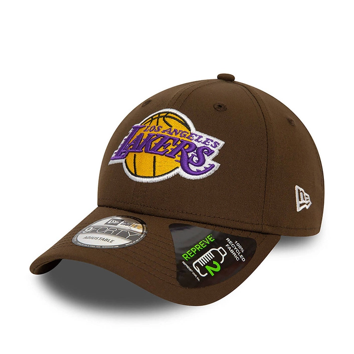 New Era LA Lakers NBA Repreve Brown 9FORTY Adjustable Cap