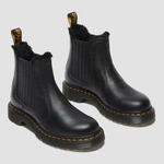 Dr. Martens women's fur-lined Chelsea boots 2976 Leonore II Milled Nappa black 41416001