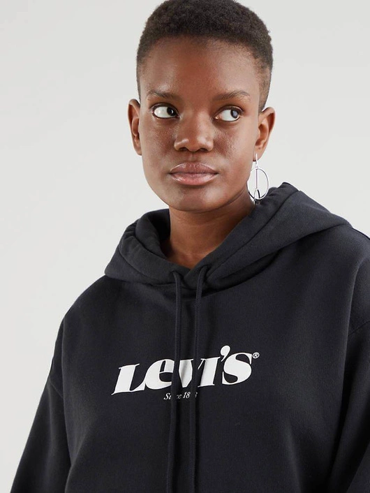 Levi's WMNS GRAPHIC STANDARD HOODIE NEW LOGO BLACK