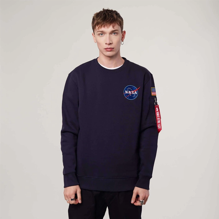 Alpha Industries SPACE SHUTTLE SWEATER REP BLUE