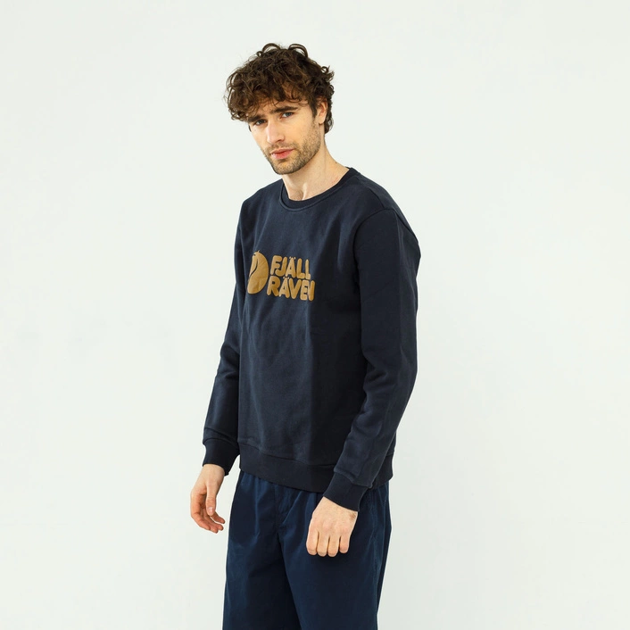 Fjällräven Logo Sweater M F84142555 Dark Navy
