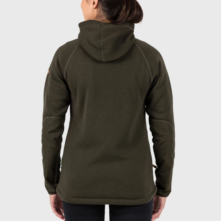 Fjallraven Ovik Fleece Hoodie W F89516-662 Deep Forest