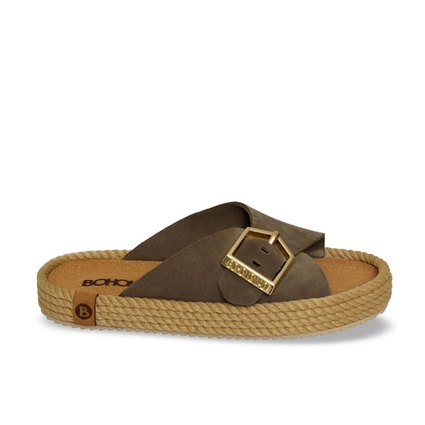 Bohonomad Casablanca Slipper - Dark Taupe