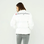 Champion WMNS HIGH NECK SCRIPT LOGO BACK HOODED JACKET WHITE