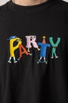 Kaotiko Oversize Party Black T-Shirt AP010-01-G002