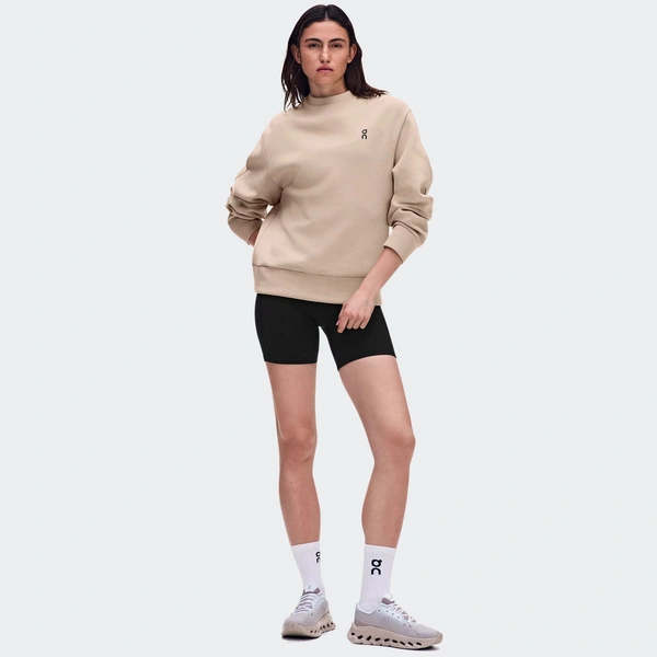 On Women's Sweatshirt Focus Tech Crew Desert 1WF30380603