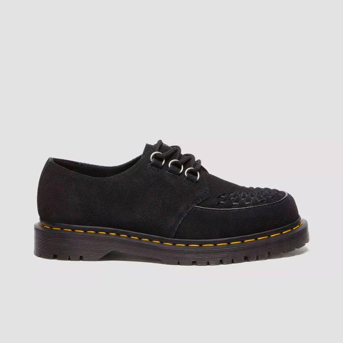Dr. Martens Creepers Ramsey in Woven Suede Black 40572001