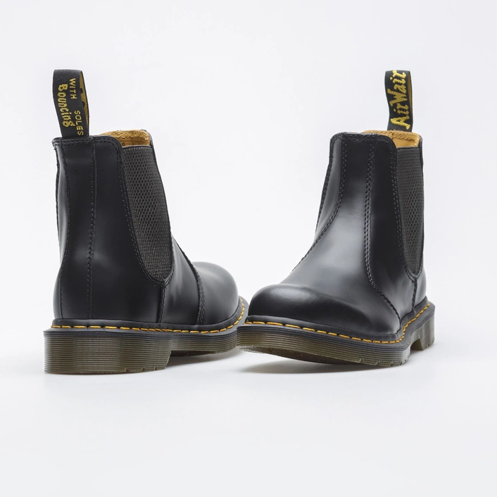 Dr. Martens Chelsea boots 2976 Yellow Stitch Smooth black 22227001