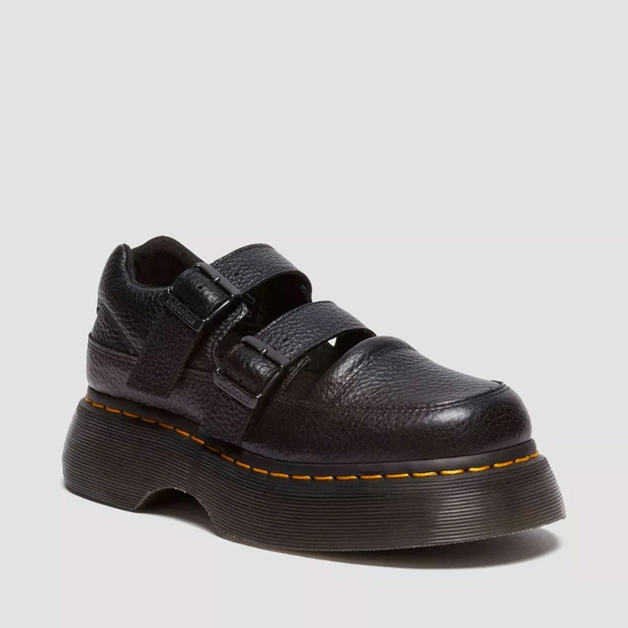 Dr. Martens Mary Jane Shoes Buzz Milled Nappa Women's Black 41061001