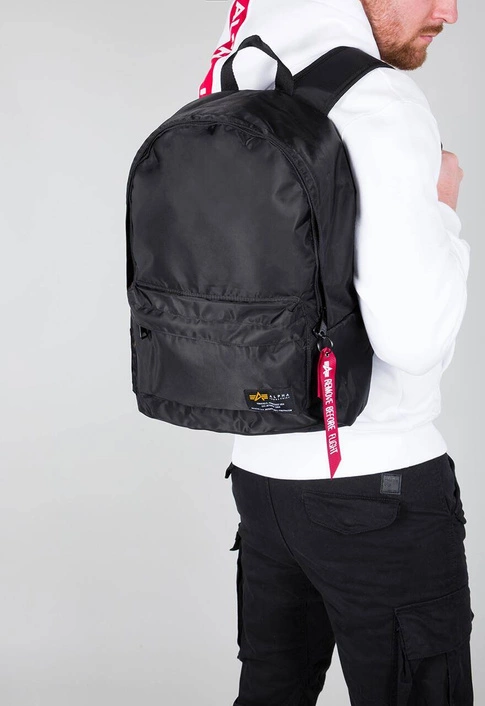 Alpha Industries Crew Backpack BLACK