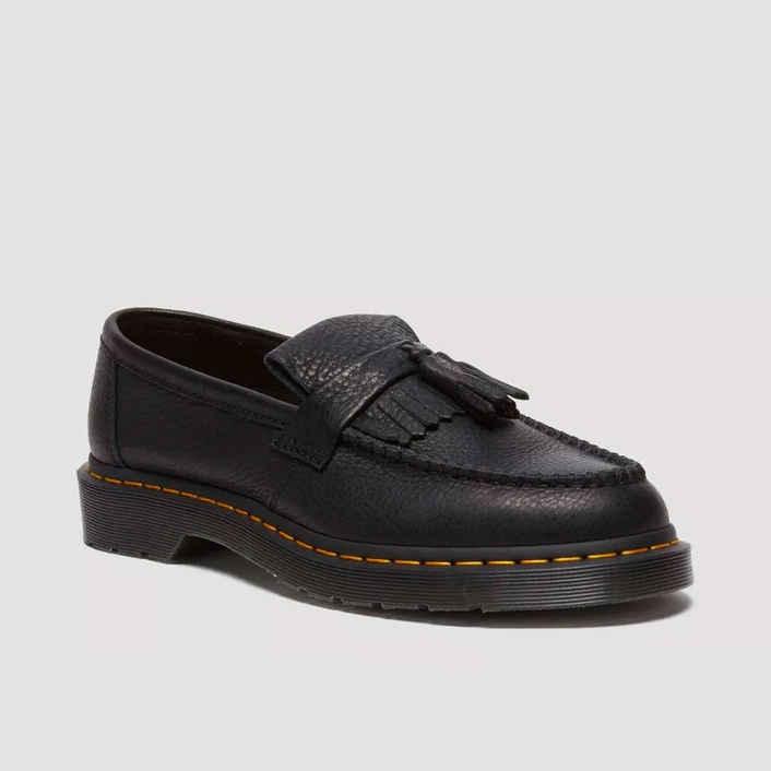 Dr. Martens Tassel Loafers Adrian Yellow Stitch Ambassador Black 31997001