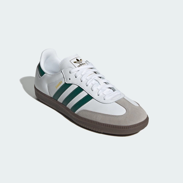 Adidas Samba OG Cloud White / Collegiate Green / Clear Granite JH8797