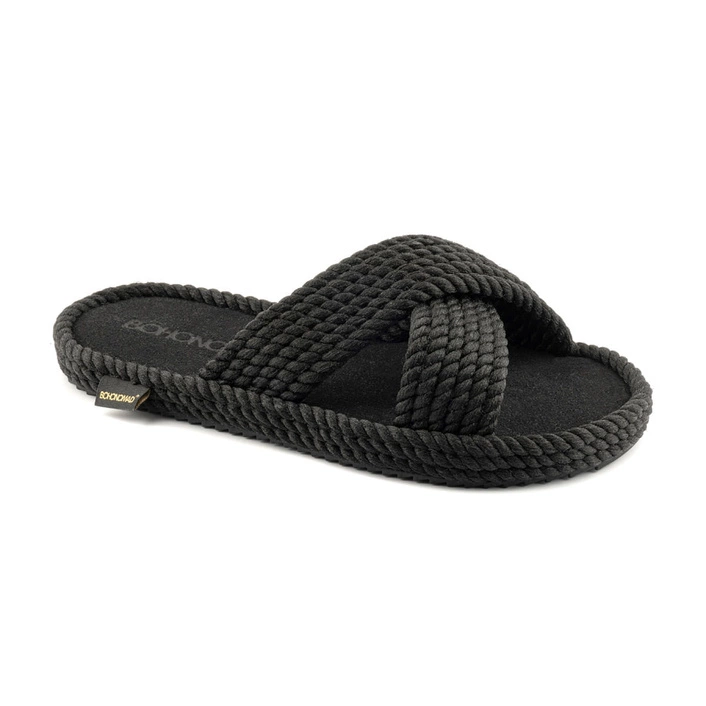 Bohonomad Barcelona Rope Slipper - Black