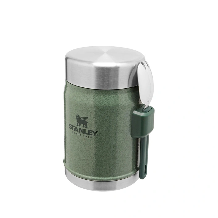 Stanley Classic Legendary Classic Food Jar + Spork 0,4L Hammertone Green