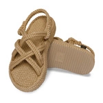 Bohonomad Bodrum Platform Rope Sandal - Beige