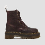 Dr. Martens women's platform boots Jadon Floral Emboss Crazy Horse cherry red 43558600