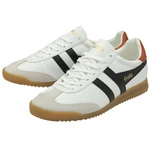 Gola Classics Men's Torpedo Leather Trainers CMB622WX White/Black/Moody Orange