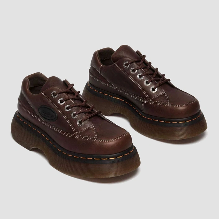 Dr. Martens women's shoes Buzz 5-Eye Grizzly dark brown 41129200