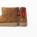 UGG W CLASSIC MINI LOGO ZIP CHESTNUT