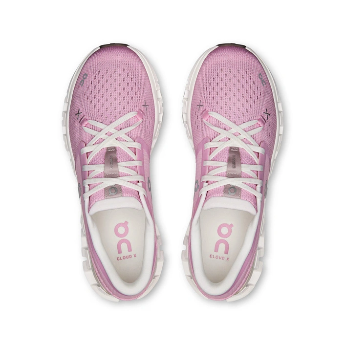 On Women's Pink Sneakers CLOUD X 4 Petal-Sand 3WE30073561